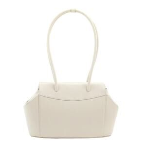 GU DE Capri Cow Leather Shoulder Tote in Powder Top Handle Spring 22 $475